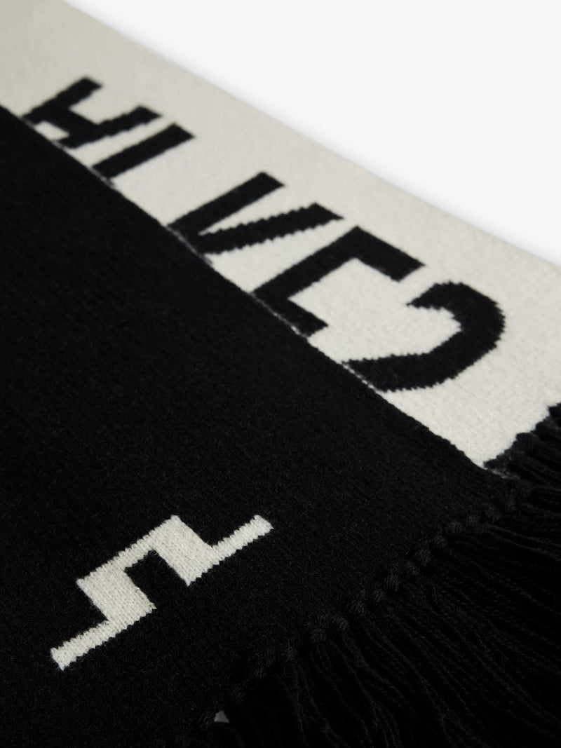 J.Lindeberg wool scarf black 160cm (British brand)