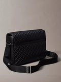 Calvin Klein messenger bag embossed emblem black (British brand)