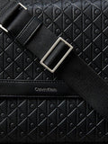 Calvin Klein messenger bag embossed emblem black (British brand)