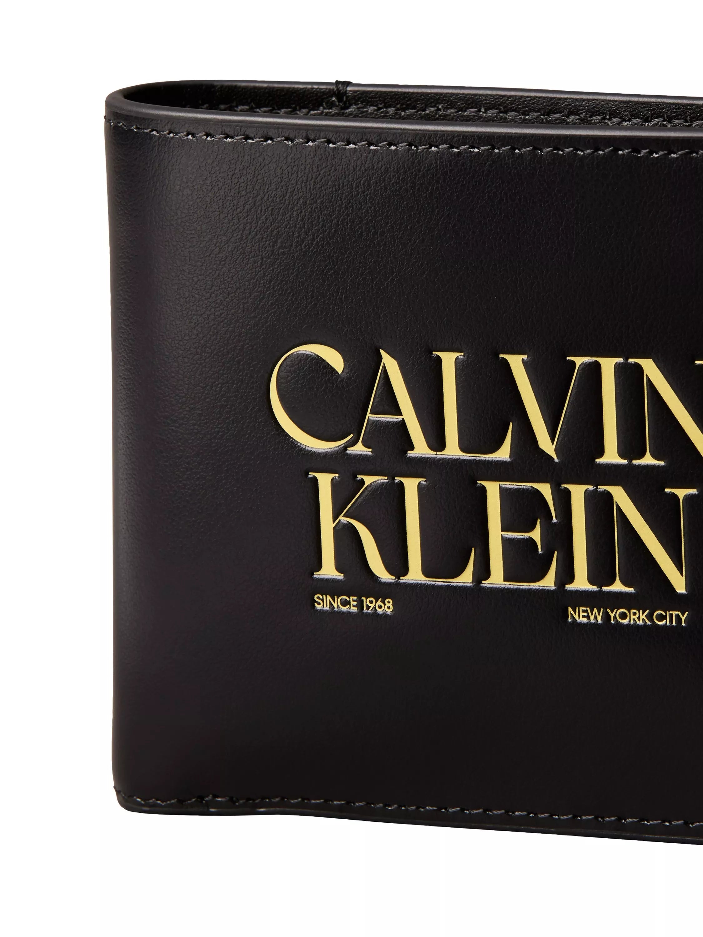 Calvin Klein Logo Leather Wallet Black (British brand)
