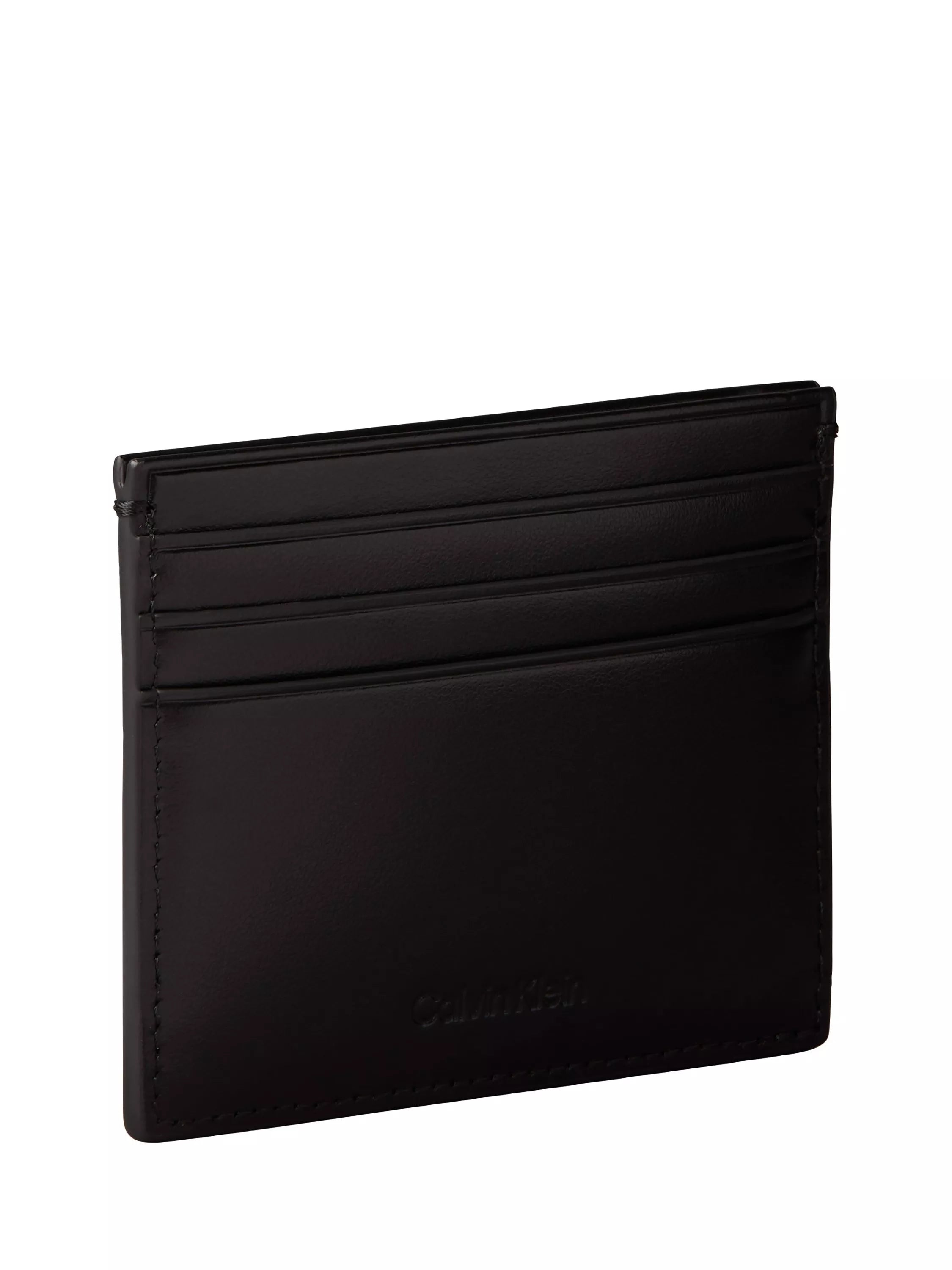 Calvin Klein black leather card holder - British product