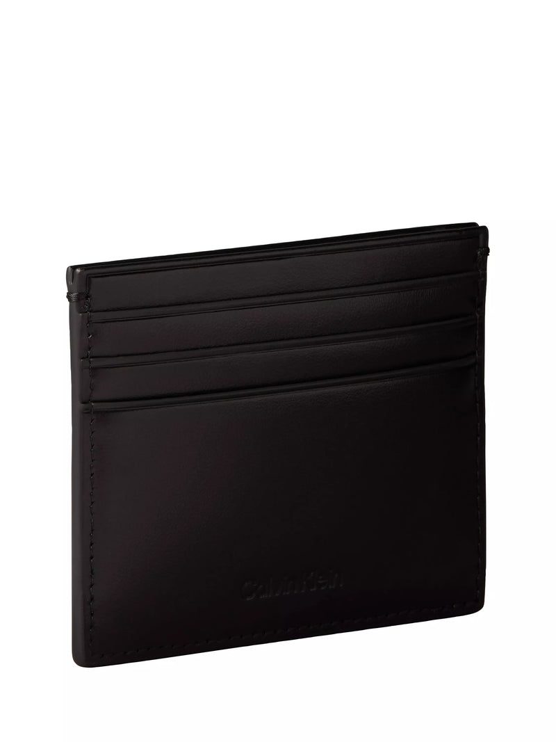 Calvin Klein black leather card holder - British product