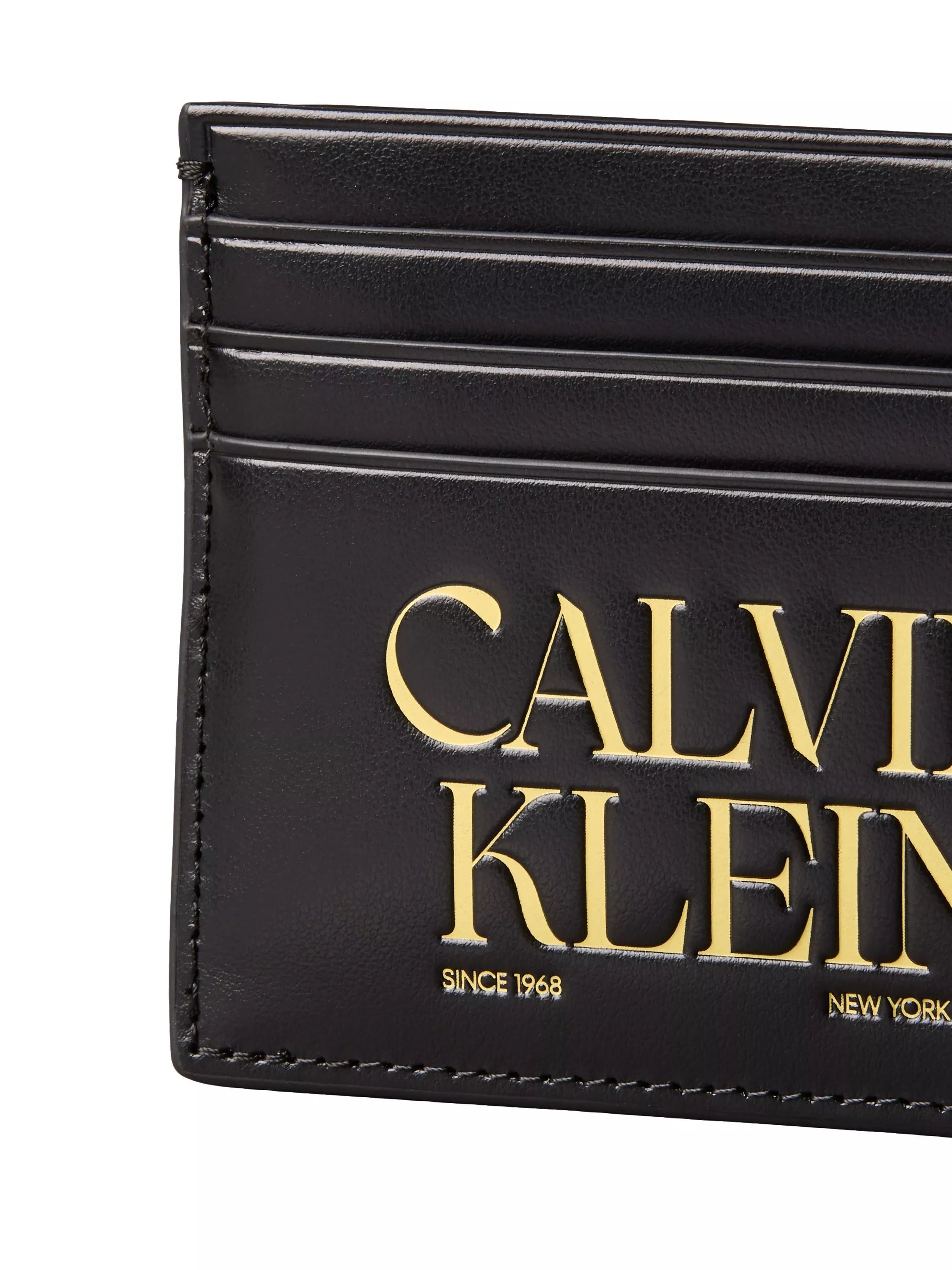 Calvin Klein black leather card holder - British product