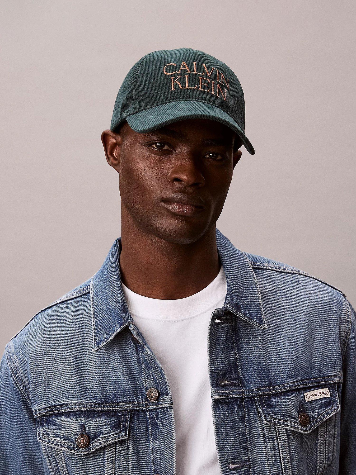 Calvin Klein logo corduroy baseball cap, imported from the UK