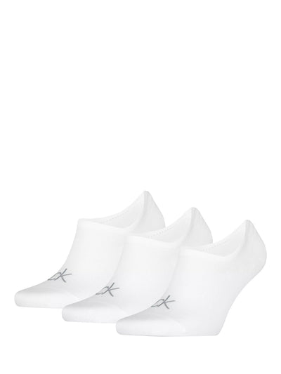John Lewis Calvin Klein Invisible Footie Socks Pack of 3 White- Buy online at McGrocer