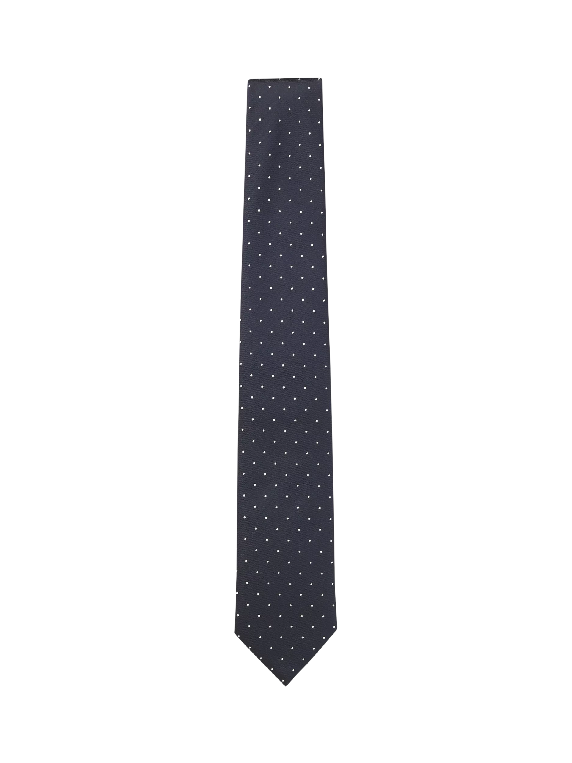 BOSS Polka Dot Silk Blend Tie, Dark Blue