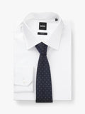 BOSS polka dot silk blend tie, UK version