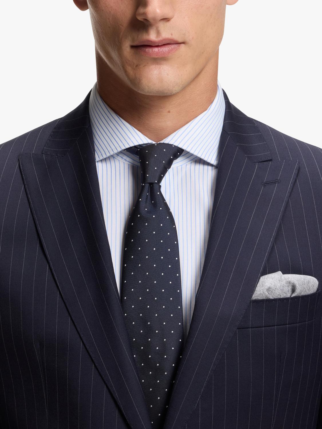 BOSS polka dot silk blend tie, UK version