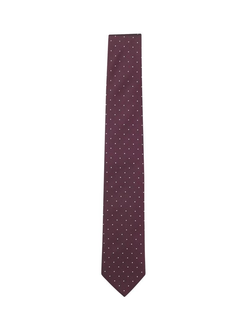 BOSS Polka Dot Silk Blend Tie, Bright Red