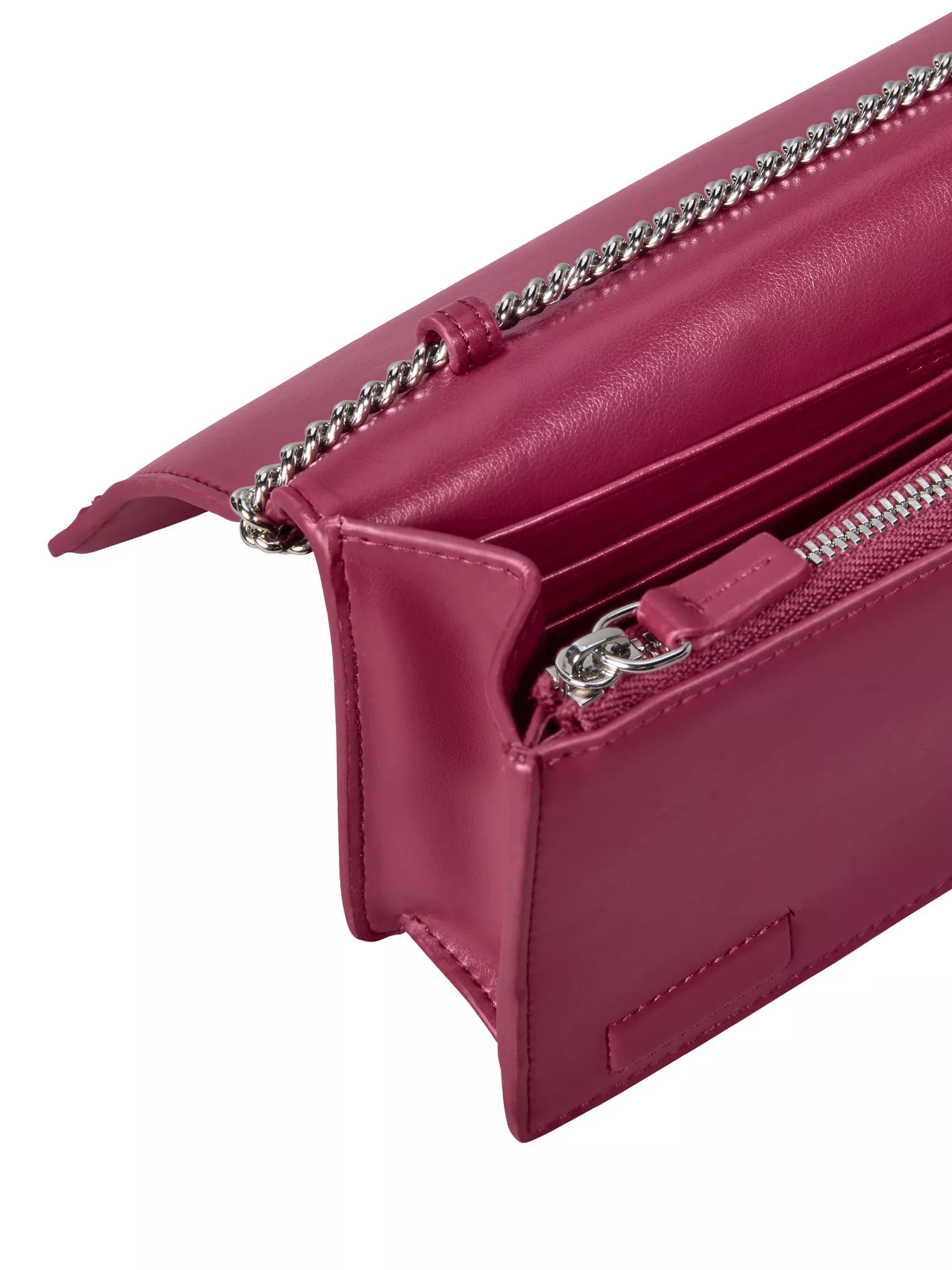 Calvin Klein Monogram Chain Wallet Alluring Pink, imported from the UK
