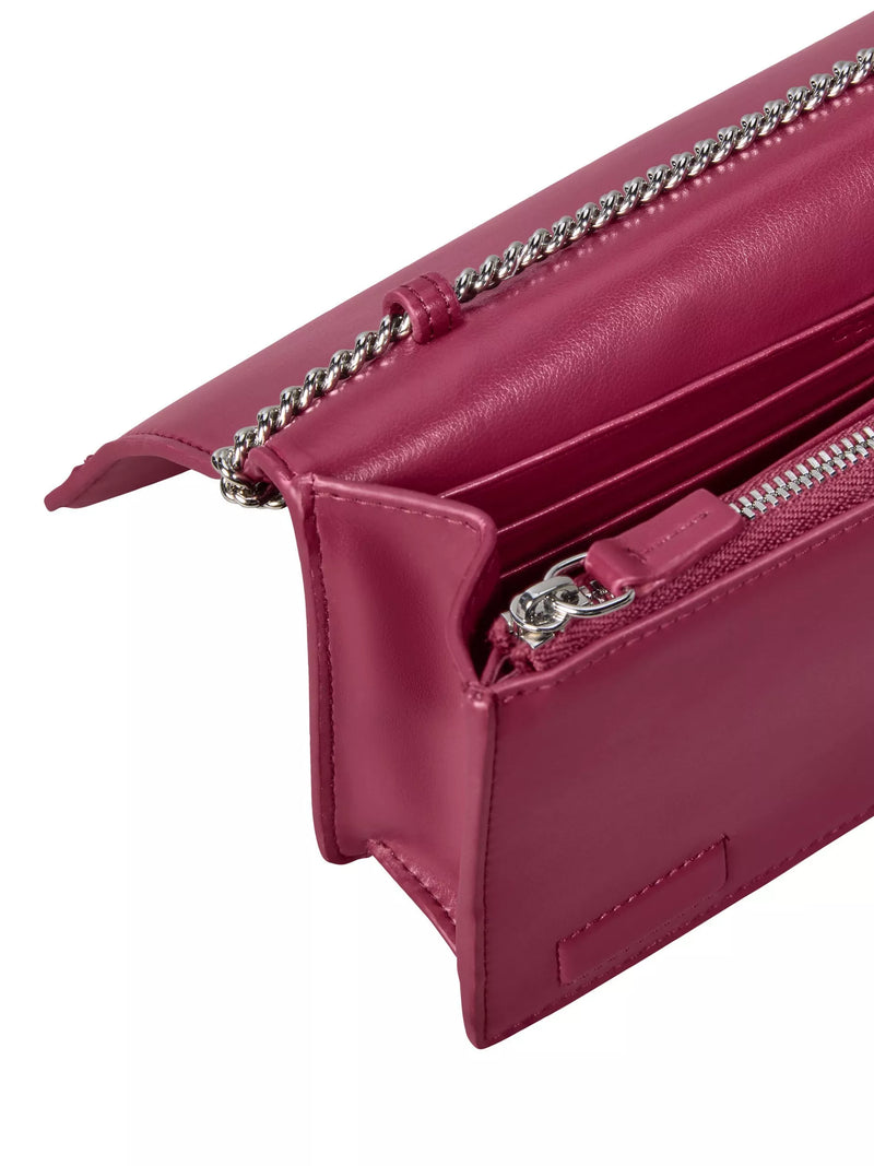 Calvin Klein Monogram Chain Wallet Alluring Pink, imported from the UK