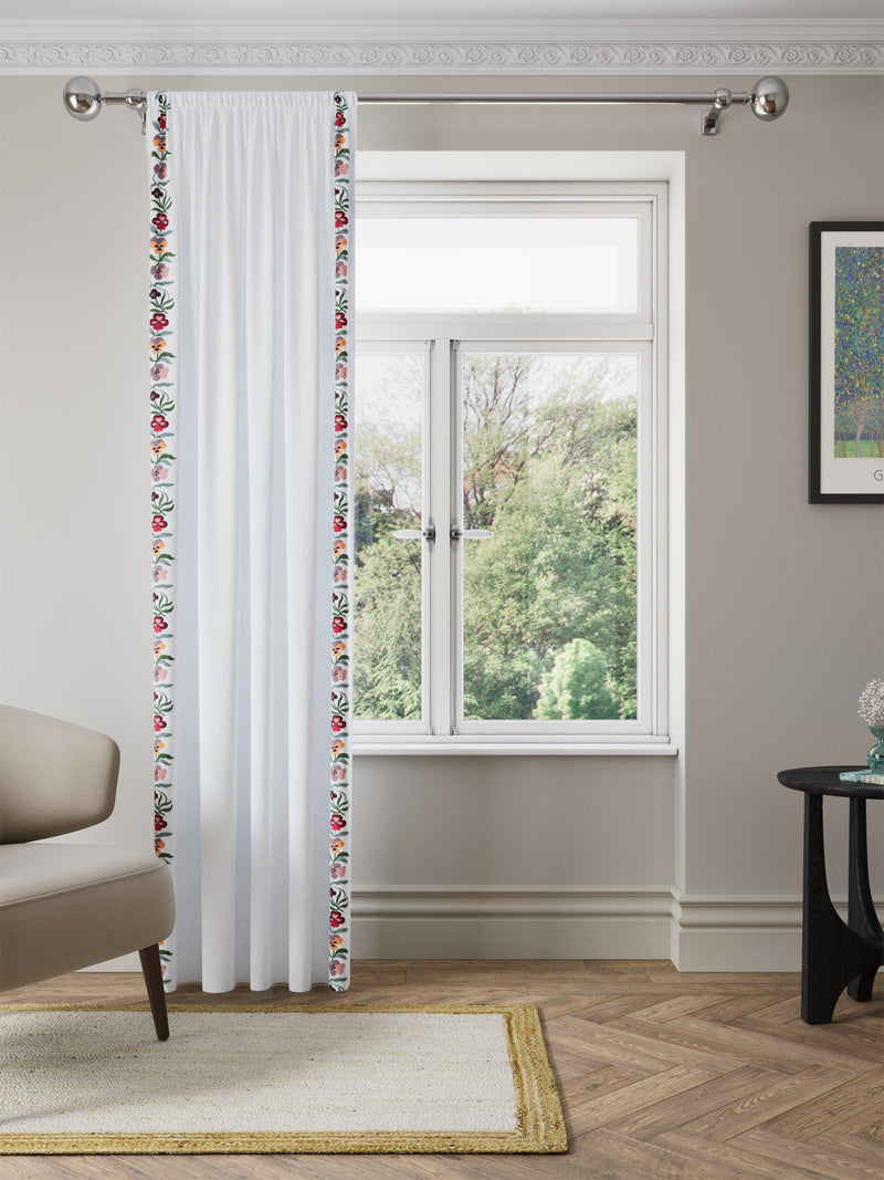 John Lewis posy embroidered voile panel 137x140cm (British brand)