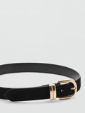 Mango suede belt black, UK version