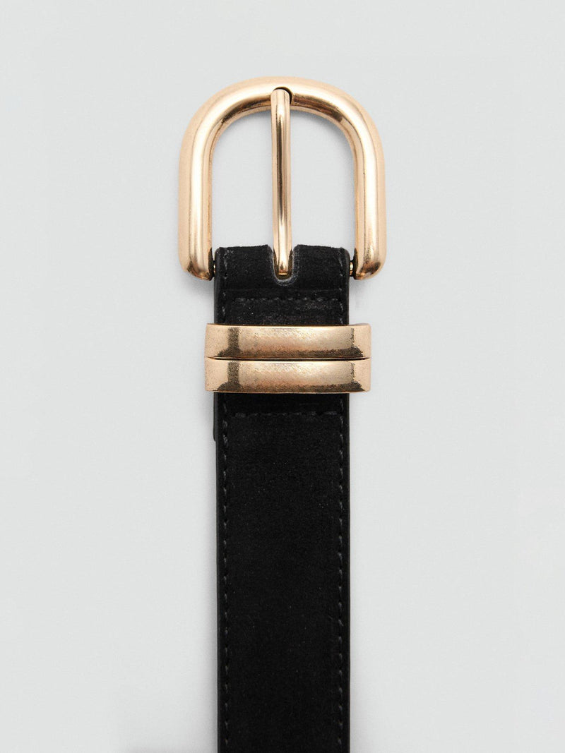 Mango suede belt black, UK version