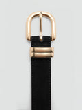 Mango suede belt black, UK version