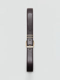 Mango faux leather belt dark brown (British brand)