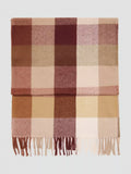 Mango polyester check scarf brown 50x190cm (British brand)