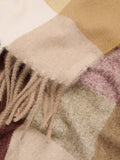 Mango polyester check scarf brown 50x190cm (British brand)