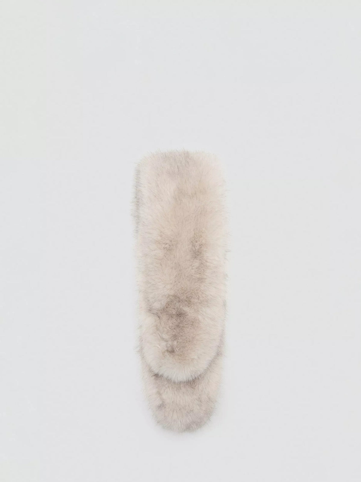 Mango fluffy scarf light beige 15x150cm, imported from the UK