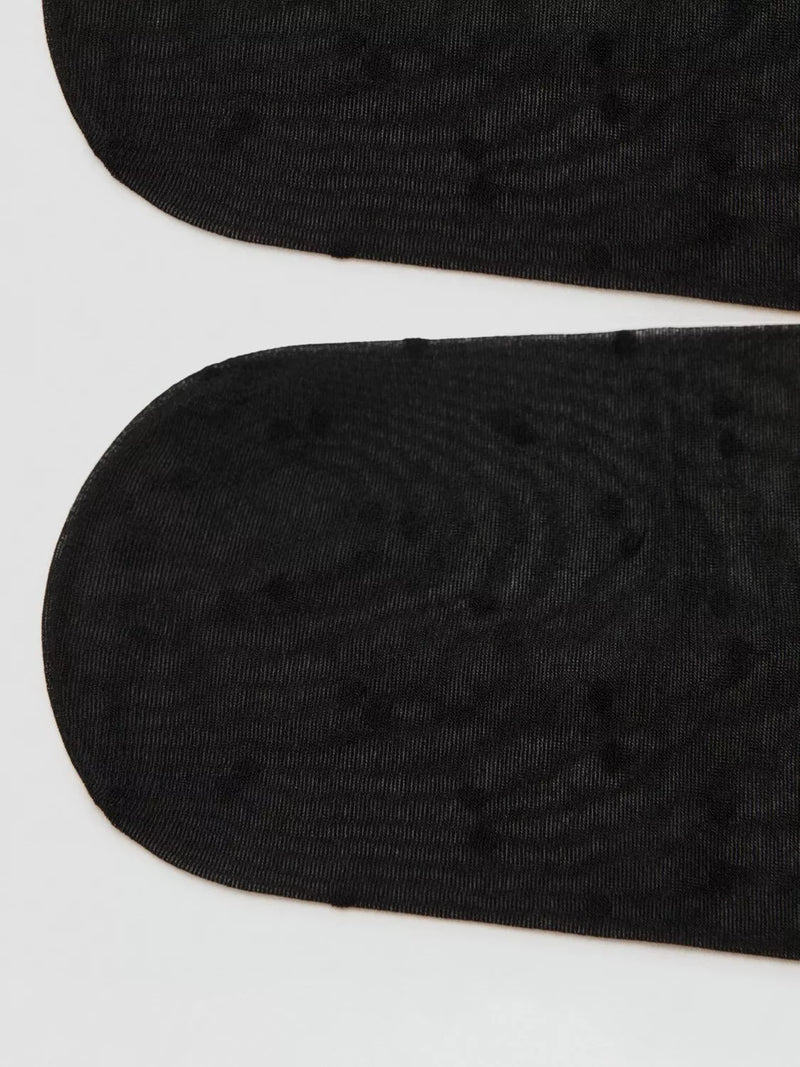 Mango sheer hold up stockings black (British brand)