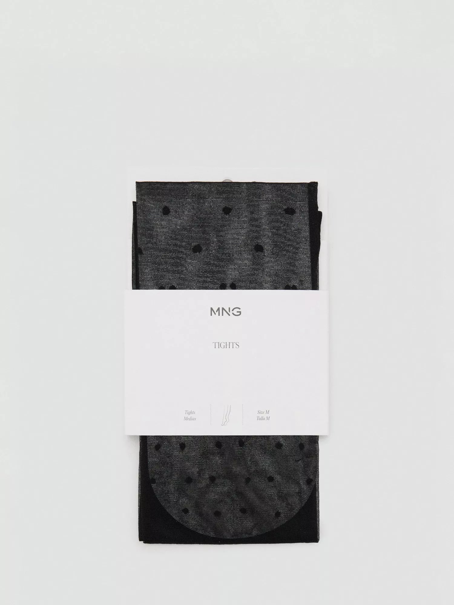 Mango sheer hold up stockings black (British brand)