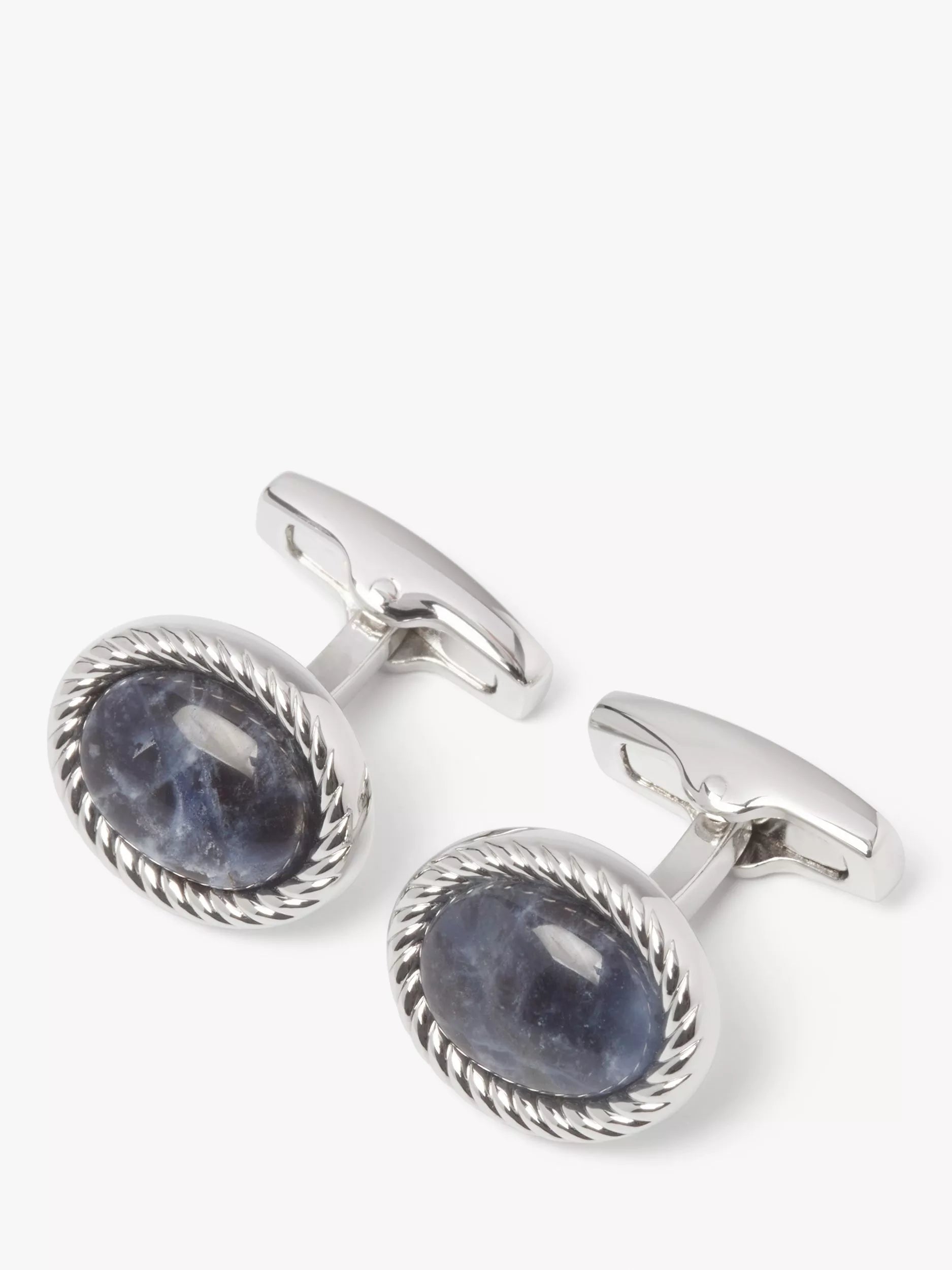 Simon Carter sodalite oval cufflinks - British product