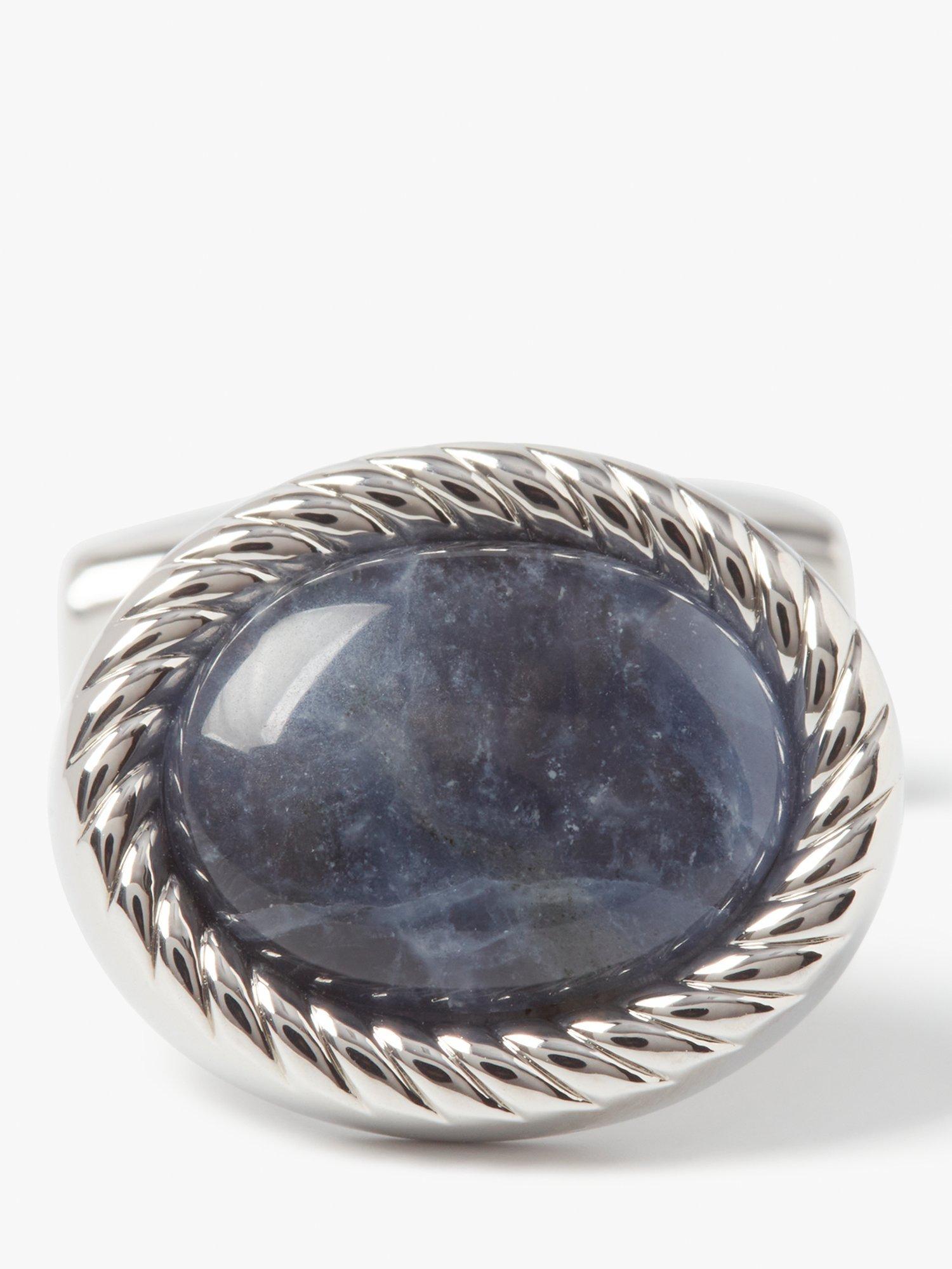 Simon Carter sodalite oval cufflinks - British product