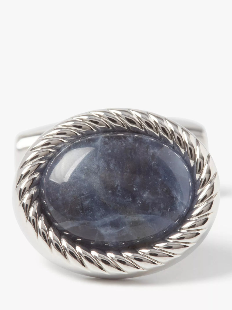 Simon Carter sodalite oval cufflinks - British product