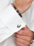 Simon Carter cufflinks Cycloid Aegean shells, UK version