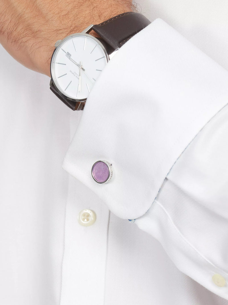 Simon Carter Edward Amethyst Cufflinks - British product