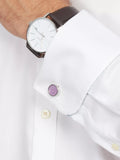 Simon Carter Edward Amethyst Cufflinks - British product