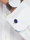 Simon Carter Edwardian Lapis Cufflinks, UK version
