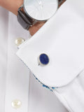 Simon Carter Edwardian Lapis Cufflinks, UK version