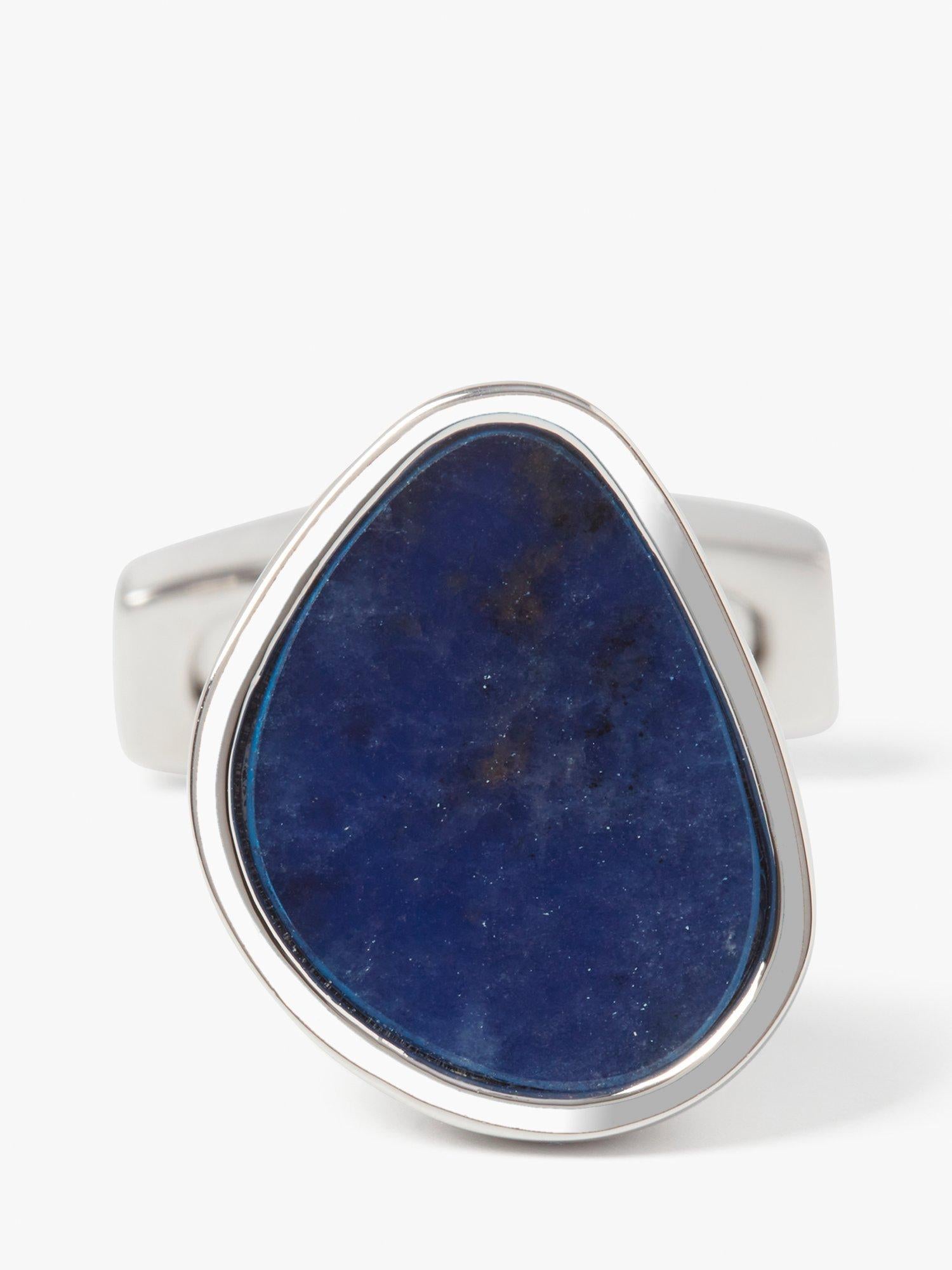 Simon Carter sodalite pebble cufflinks, imported from the UK