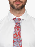 Simon Carter ombre feather enamel tie slide blue multi - British product
