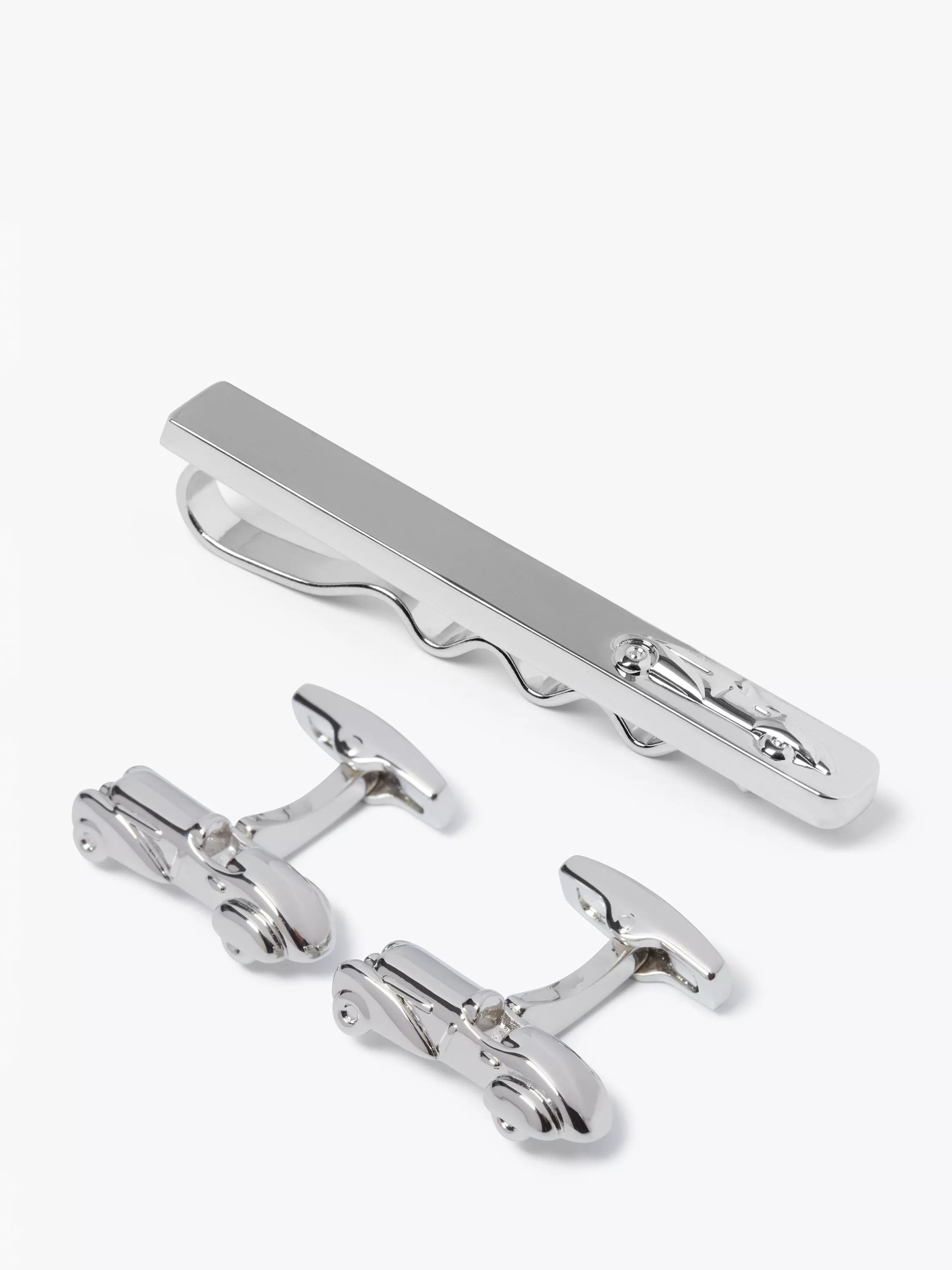 Simon Carter car tie slide and cufflink set (British brand)