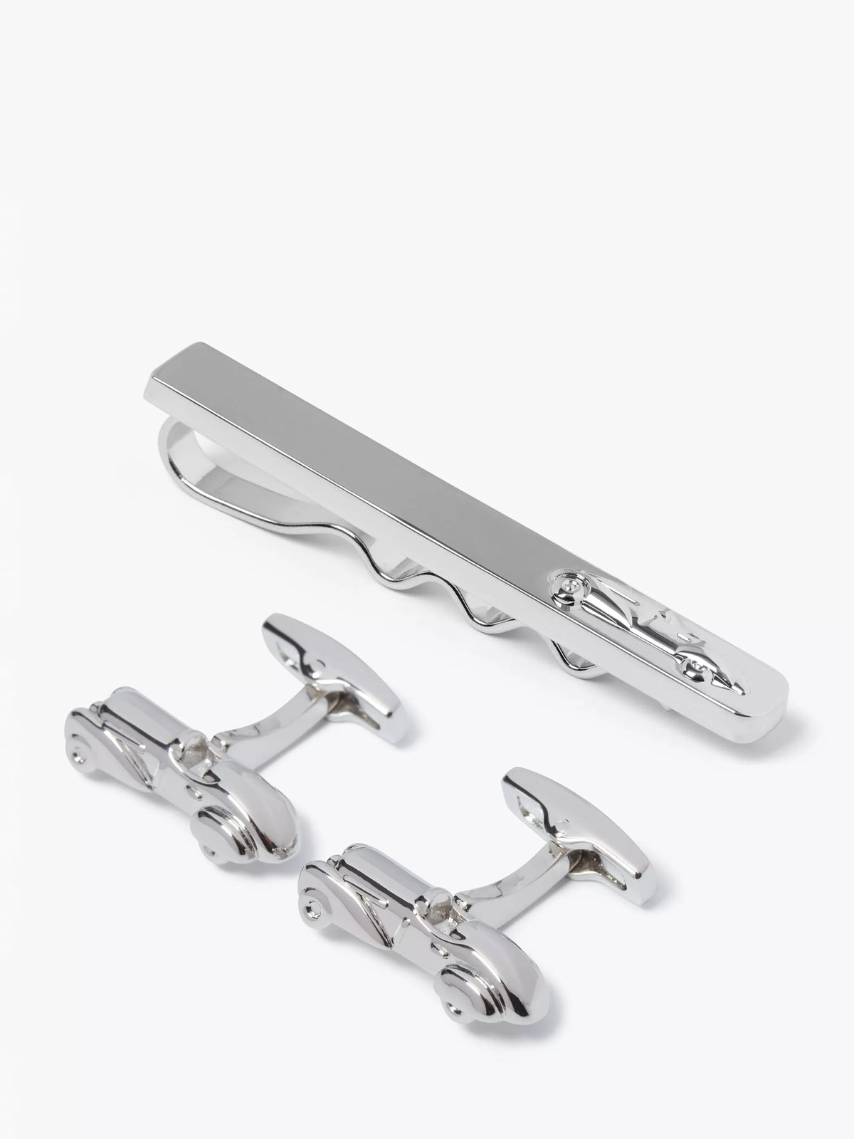 Simon Carter car tie slide and cufflink set (British brand)