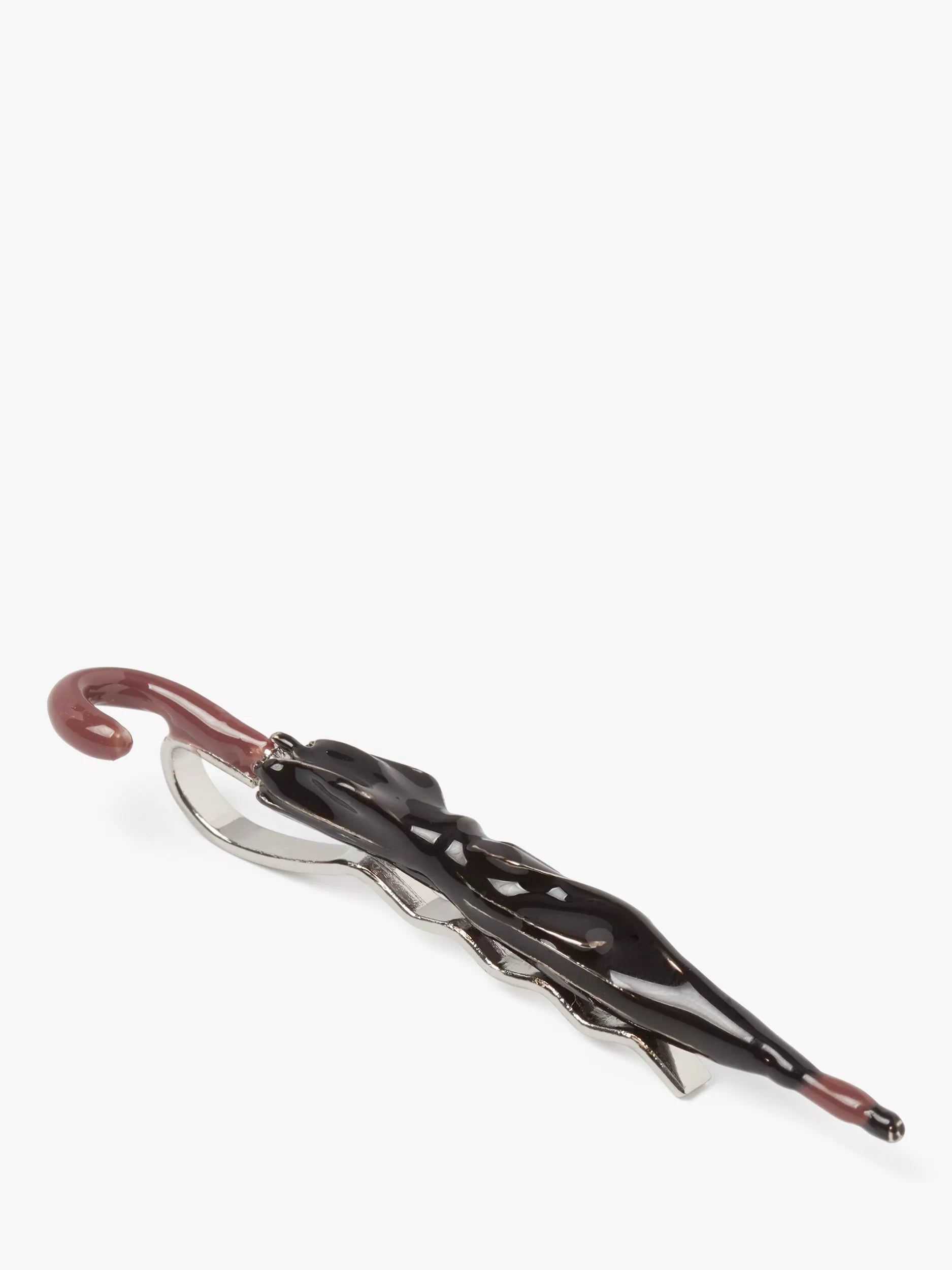 Simon Carter umbrella tie clip black/multi, imported from the UK