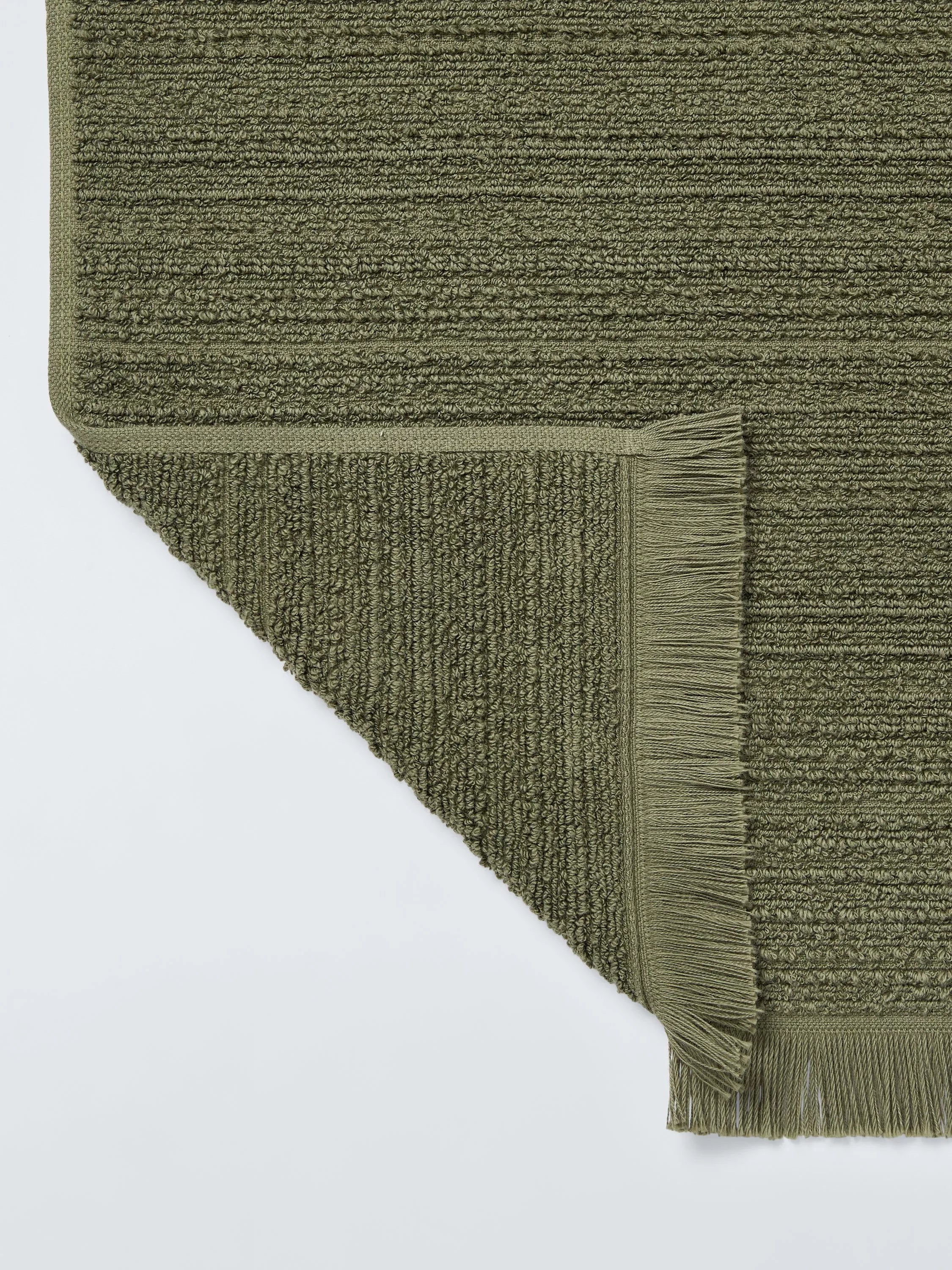 John Lewis Textured Fringed Towels cotton blend, UK version