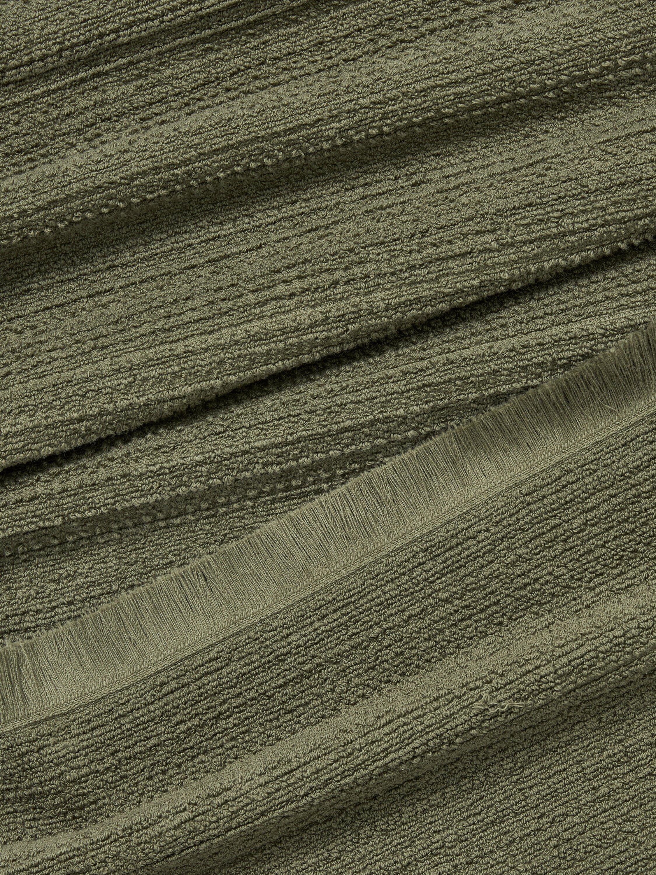 John Lewis Textured Fringed Towels cotton blend, UK version