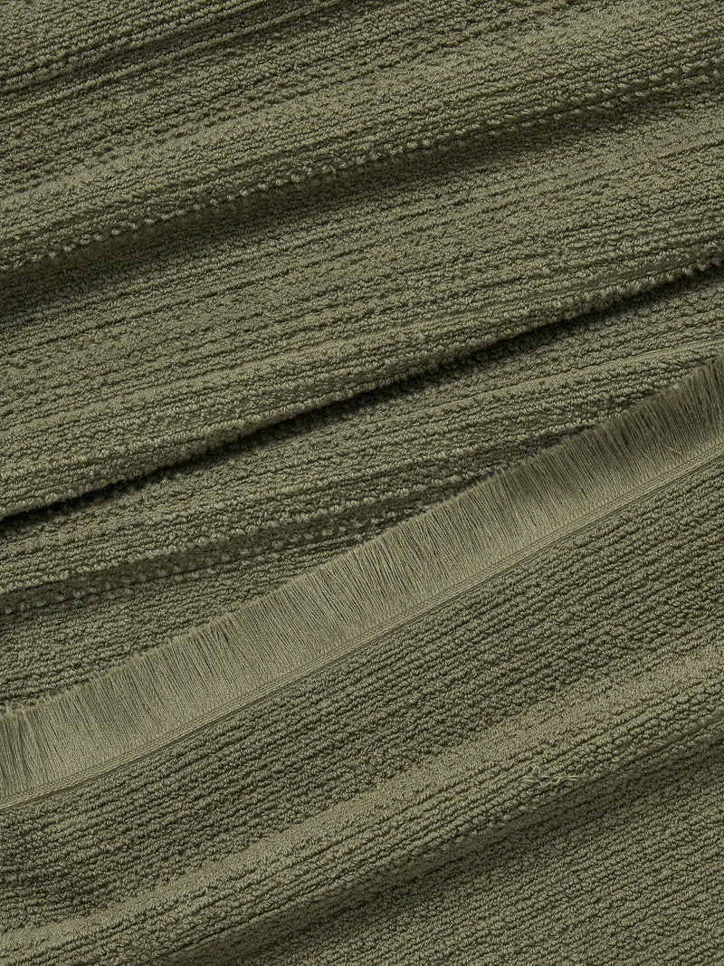 John Lewis Textured Fringed Towels cotton blend, UK version