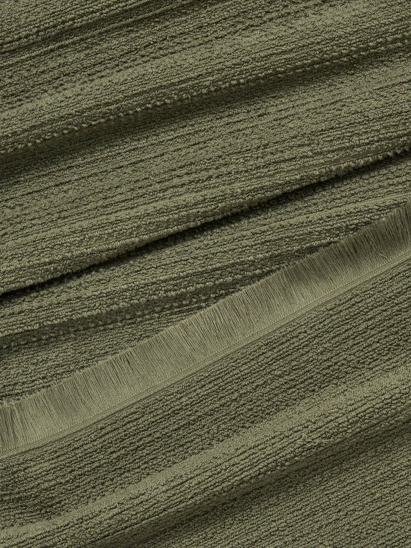 John Lewis Textured Fringed Towels cotton blend, UK version