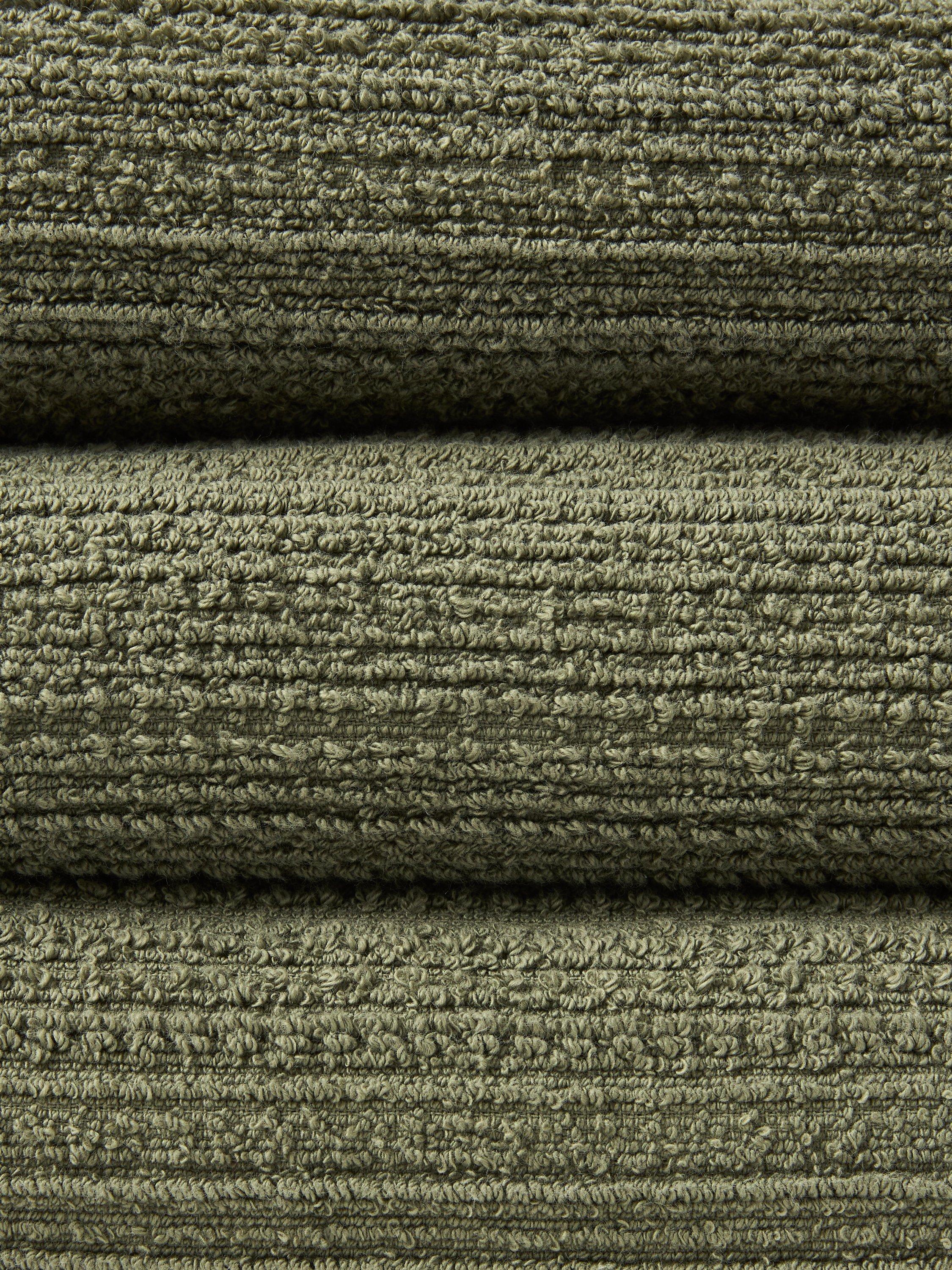 John Lewis Textured Fringed Towels cotton blend, UK version