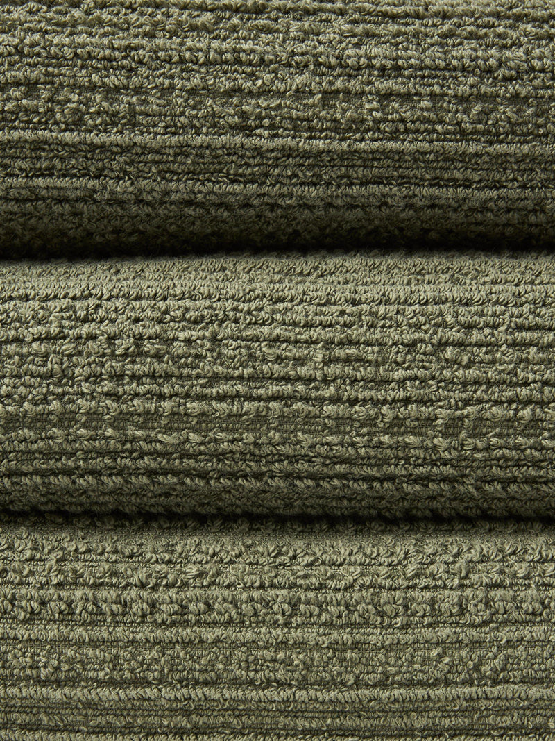 John Lewis Textured Fringed Towels cotton blend, UK version