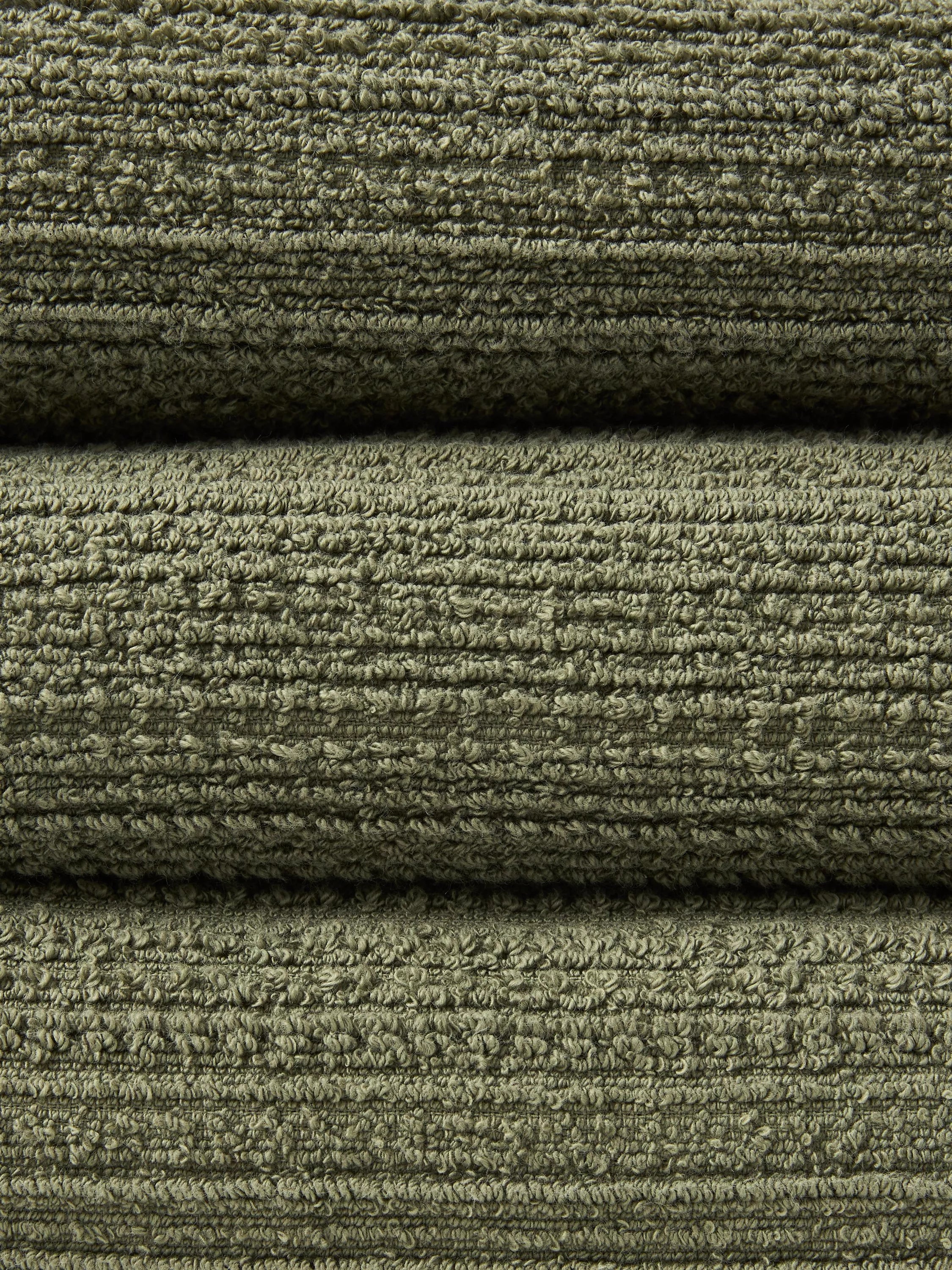 John Lewis Textured Fringed Towels cotton blend, UK version