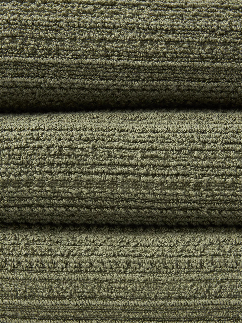 John Lewis Textured Fringed Towels cotton blend, UK version