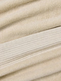John Lewis pleated linen border natural bath sheet towel, UK version