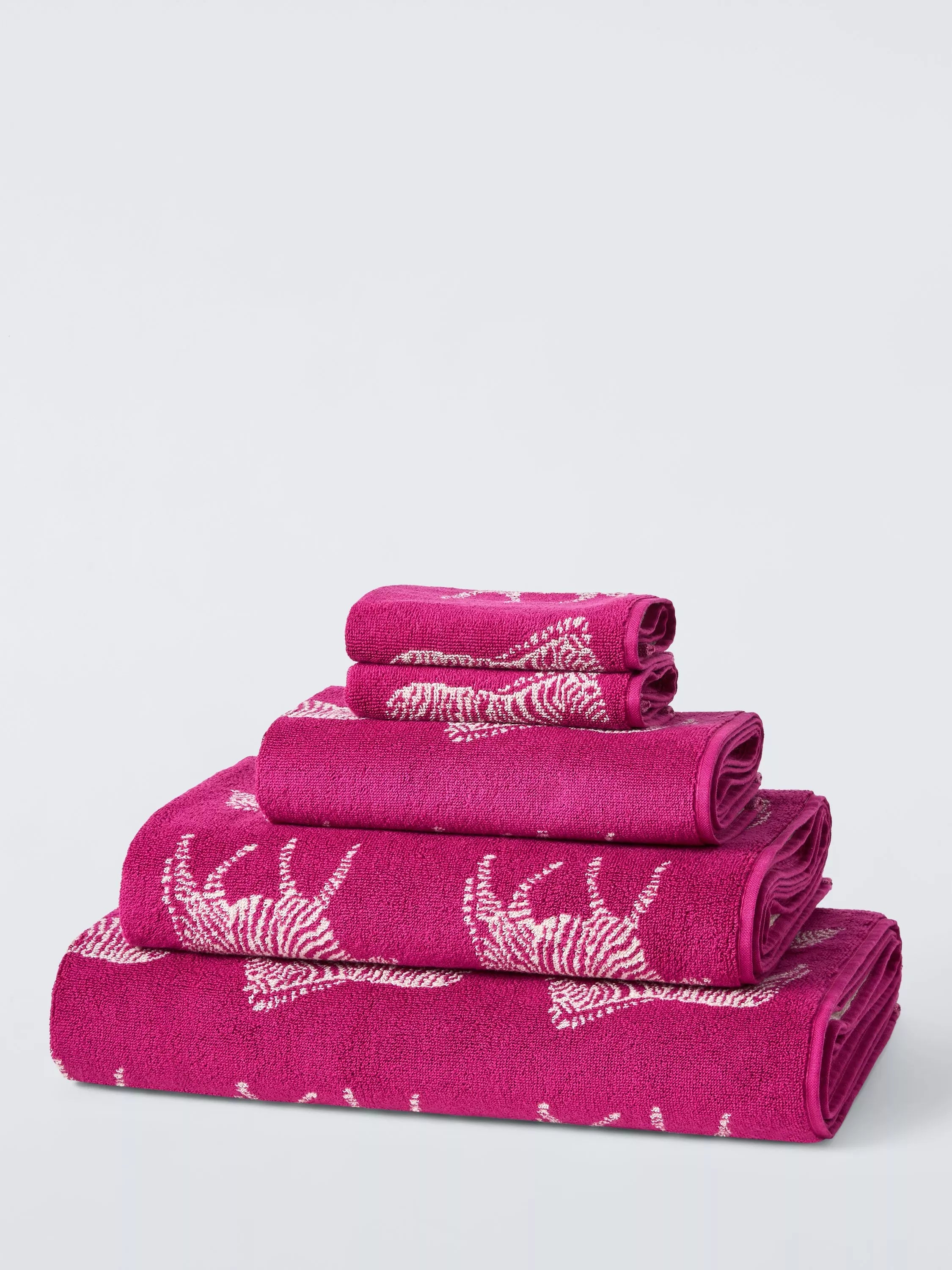 John Lewis Zebra Towels - Face Cloth, Pack of 2