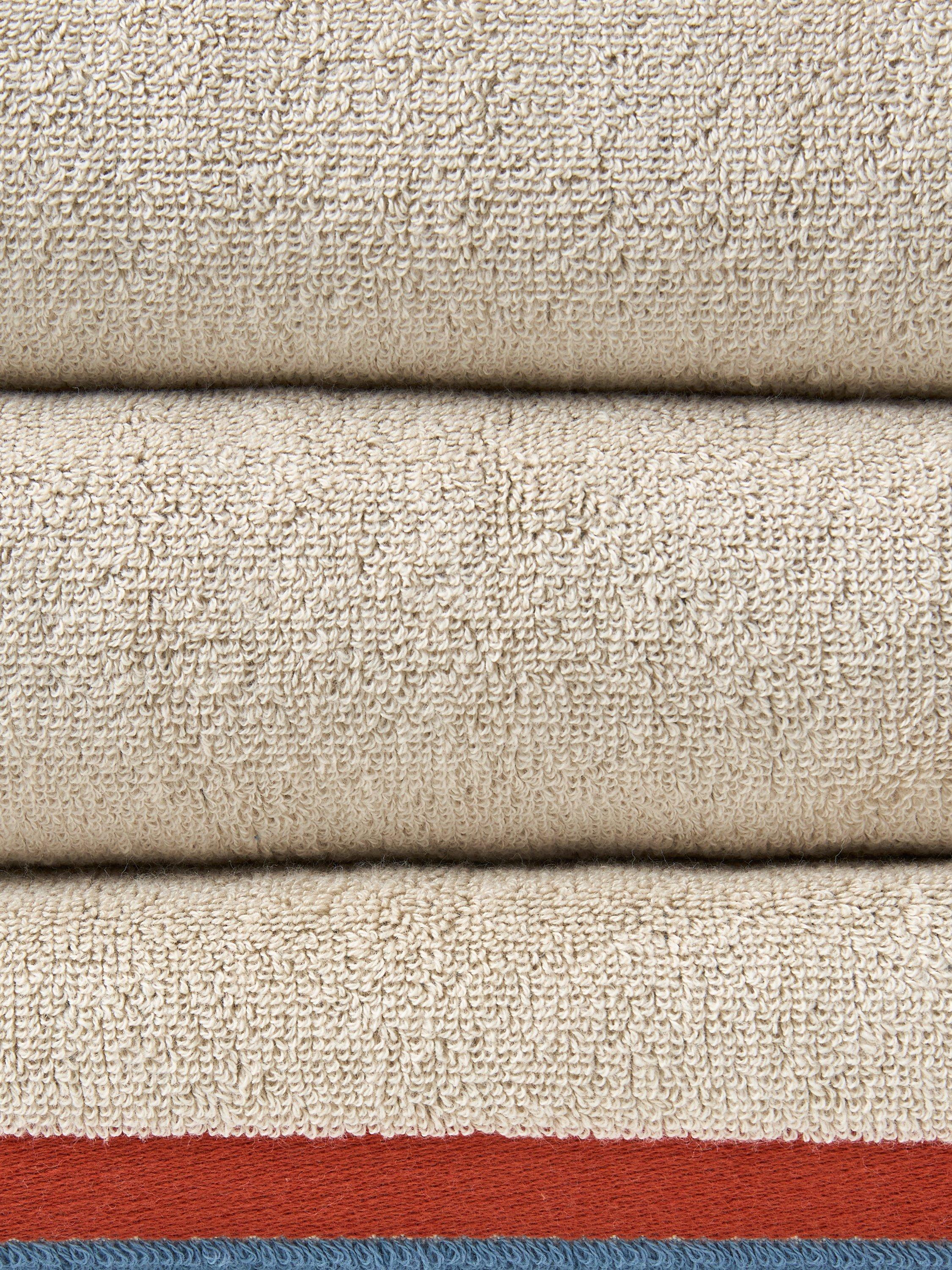 John Lewis Block Stripe cotton towels 600gsm, UK version