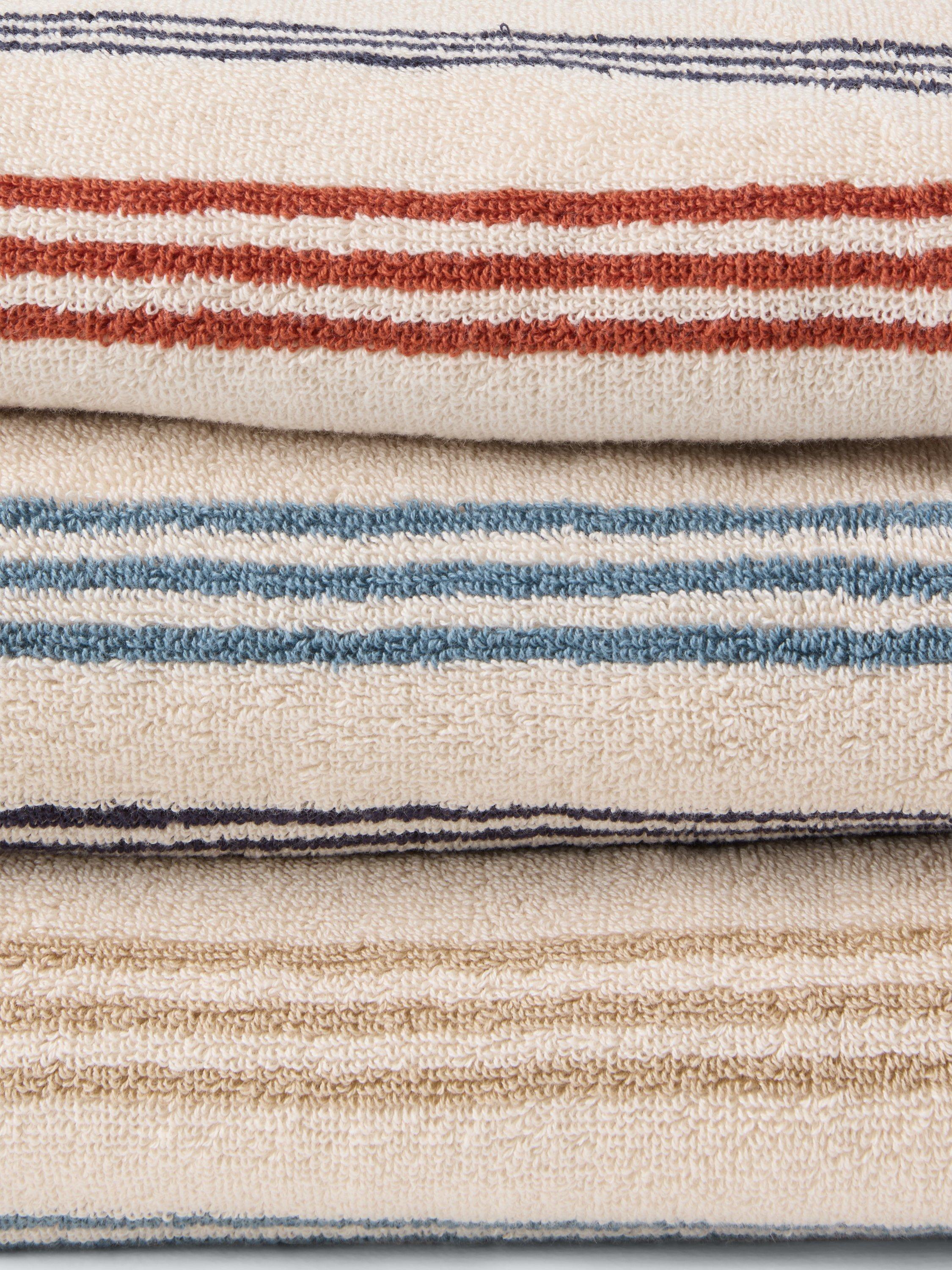 John Lewis Daymer stripe towel set 600gsm - British product